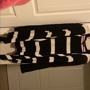 Striped cardigan with hood